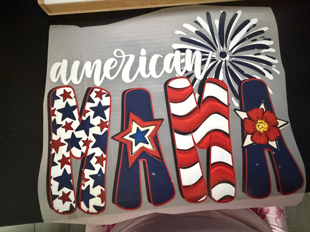 Celebrate Independence Day with our exclisve 4th of July DTF sheet - Choose a design and color Top