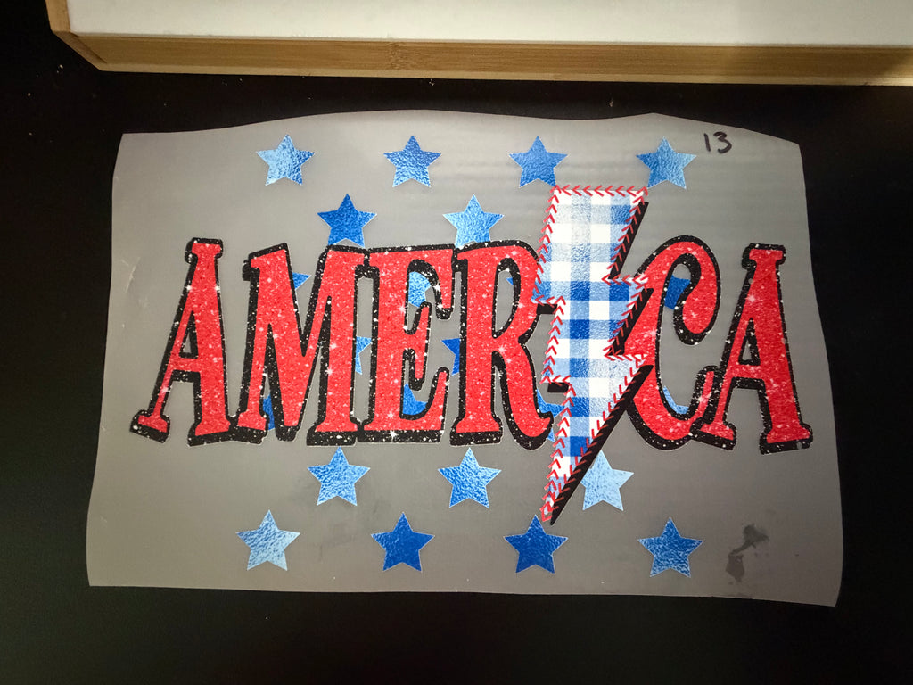 Celebrate Independence Day with our exclisve 4th of July DTF sheet - Choose a design and color Top