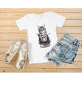 Tabby Cat with ASL Paw T Shirt