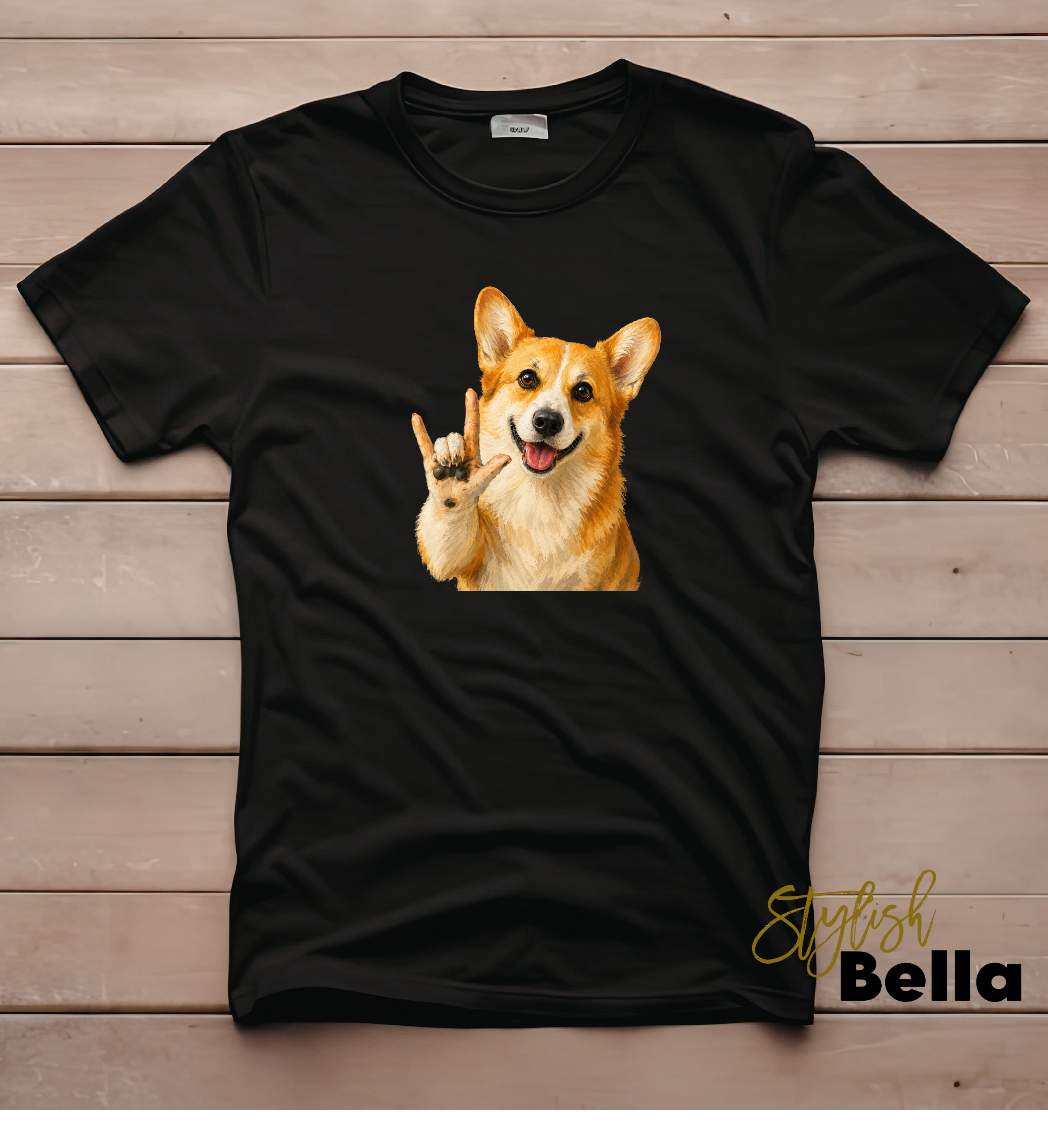 Corgi ASL ILY Design