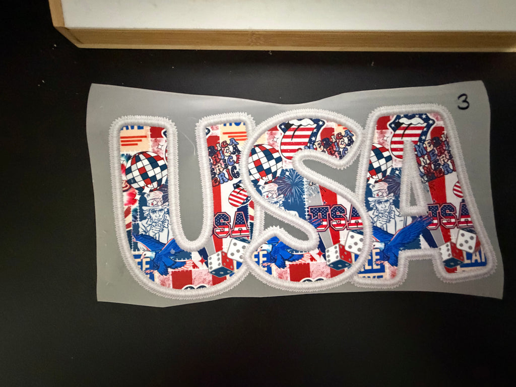 Celebrate Independence Day with our exclisve 4th of July DTF sheet - Choose a design and color Top