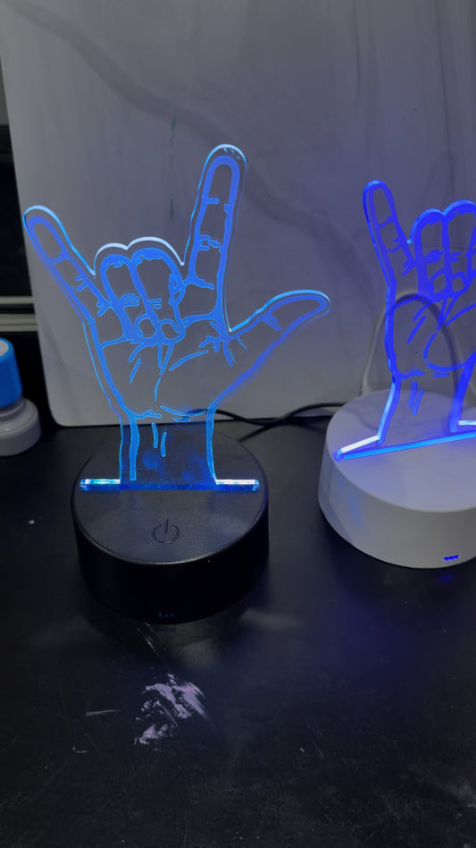 Colorful ASL LOVE LED Night LIght USB/Battery Powered - LIMITED EDITION!